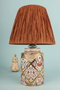 Opviq Lámpara de mesa YL675 marrón con tapa de rafia